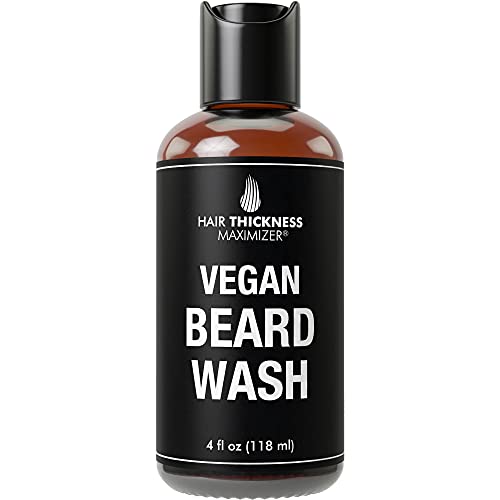 Beard Wash and Conditioner for Men. Vegan Leave In Shampoo Soap for Sensitive Hair With Organic Aloe, Tea Tree. Great Softener Moisturizer Treatment For Travel, Dry, Frizzy, Dandruff Beards. Unscented