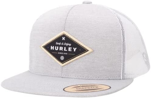 Hurley Men’s Hat – Flat Brim Trucker Cap