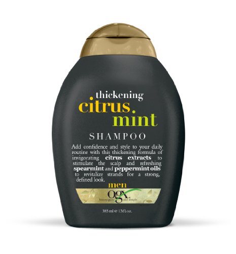 OGX Mens Shampoo, Thickening Citrus Mint, 13oz