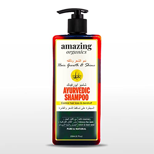 Ayurvedic Shampoo for Hair Fall and Dandruff Men & Women 250ml Free From Parabens, Synthetic Dyes And Synthetic Perfume White