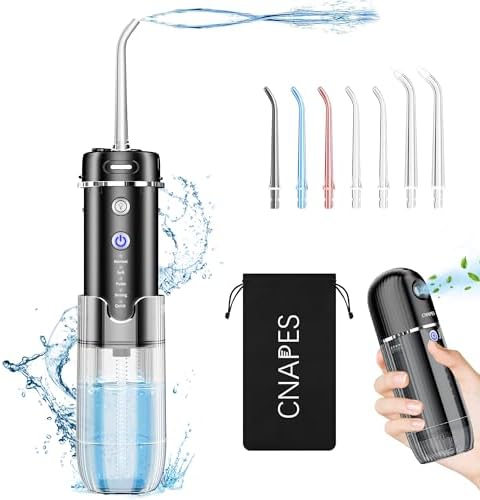 Water Flosser Cordless for Teeth Cleaning,Travel Mini Power Water Dental Flossing with Telescopic Water Tank,5 Modes, 3 Functions, Water Floss,Humidifier,Nebulizer Combo