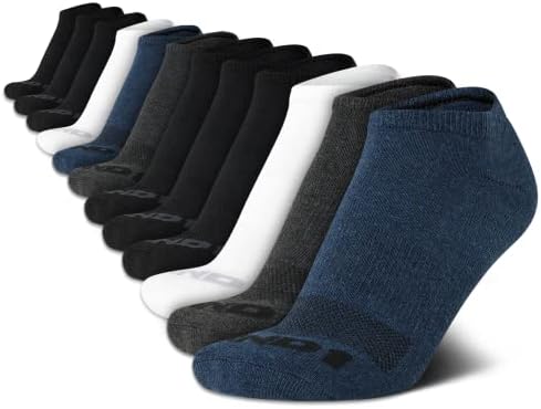 AND1 Men’s Socks – Athletic Cushion Low Cut Socks (12 Pack)