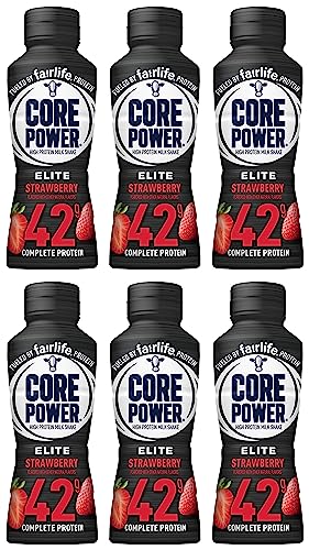 Fairlife Core Power High Protein Milk Shakes, Ready to Drink (6 Strawberry, 42g)