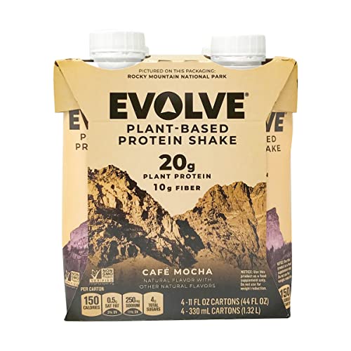 EVOLVE Mellow Mocha Protein Shake 4Pk, 11 FZ