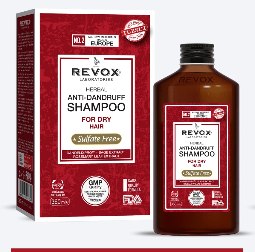 Herbal anti dandruff shampoo for dry hair dandelixpro sage extract rosemary leaf extract 360ml